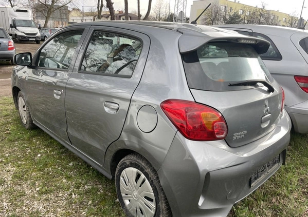 Mitsubishi Space Star cena 33333 przebieg: 56000, rok produkcji 2021 z Biskupiec małe 46